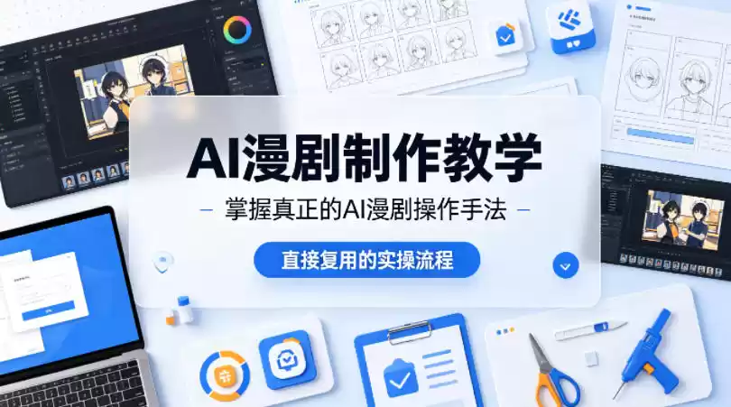 AI漫剧制作教学，带你掌握真正的AI漫剧操作手法，直接复用的实操流程