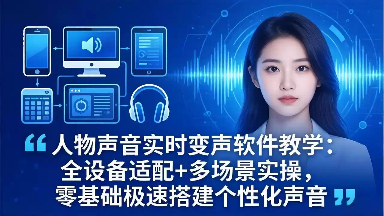 图片[1]-人物声音实时变声软件教学：全设备适配+多场景实操，零基础极速搭建个性化声音-星辰轻创网