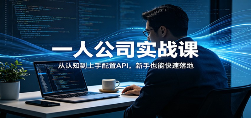 一人公司实战课：从认知到上手配置API，新手也能快速落地-星辰轻创网