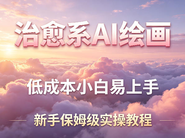 治愈系AI绘画提示词项目，低成本小白易上手，每天10分钟，新手保姆级实操教程-星辰轻创网