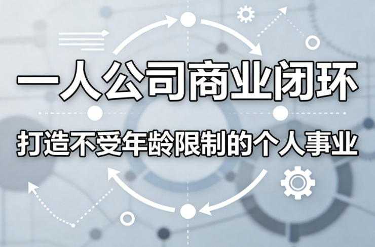 一人公司商业闭环，打造一份不受年龄限制的个人事业-星辰轻创网
