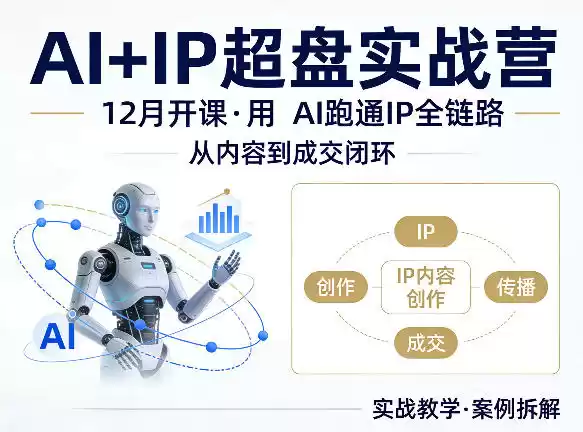 格掌门AI+IP超盘实战营，12月的课，用AI跑通IP全链路，从内容到成交闭环-星辰轻创网