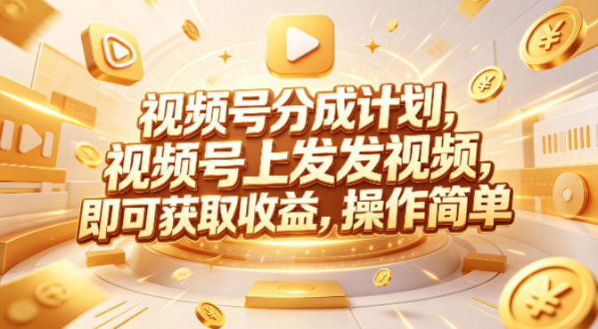 视频号分成计划，599元众筹的Red团队课程，视频号上发发视频，即可获取收益，操作简单-星辰轻创网
