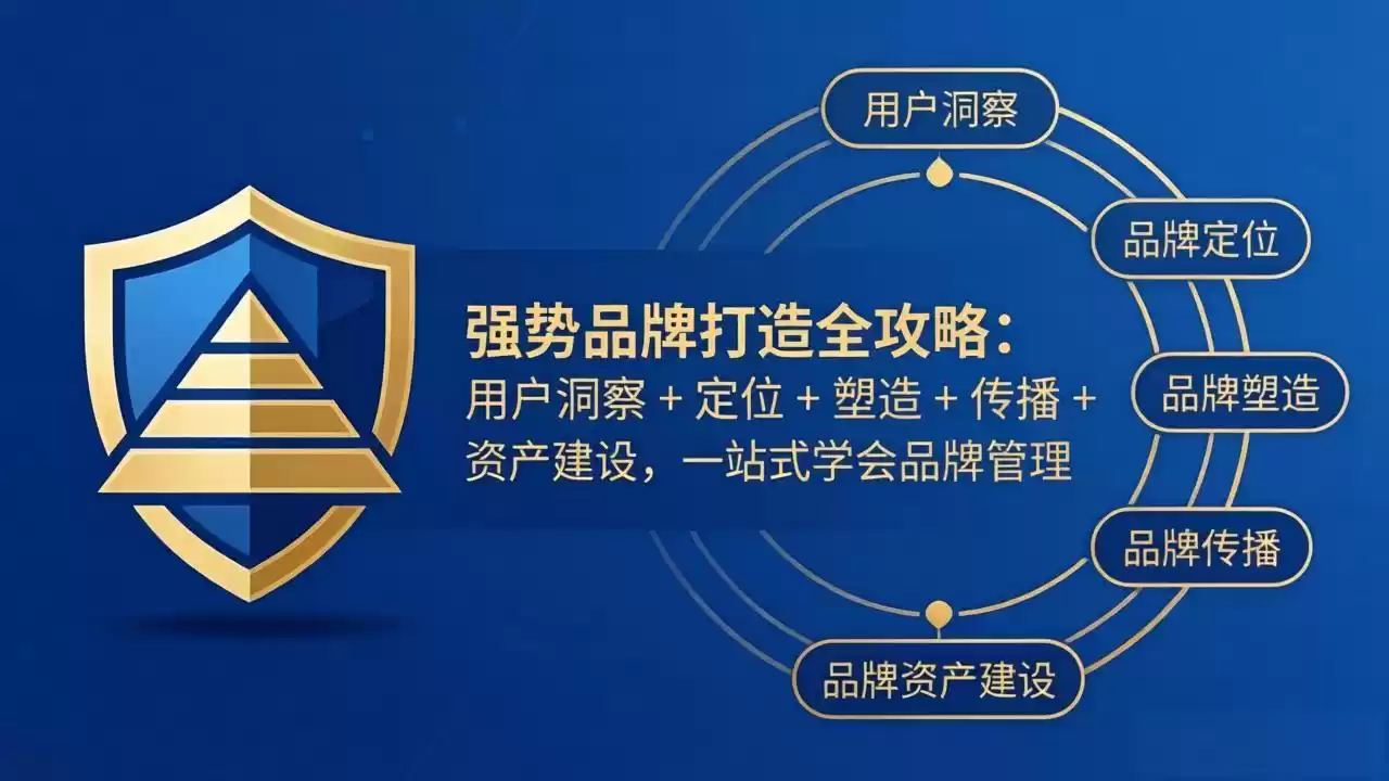 图片[1]-强势品牌打造全攻略：用户洞察 + 定位 + 塑造 + 传播 + 资产建设，一站式学会品牌管理-星辰轻创网