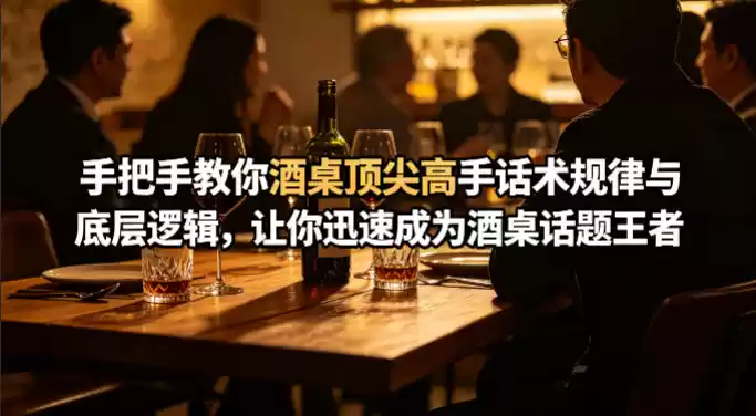 付费文章：手把手教你酒桌顶尖高手话术规律与底层逻辑，让你迅速成为酒桌话题王者(二十年全网独家经验分享)-星辰轻创网
