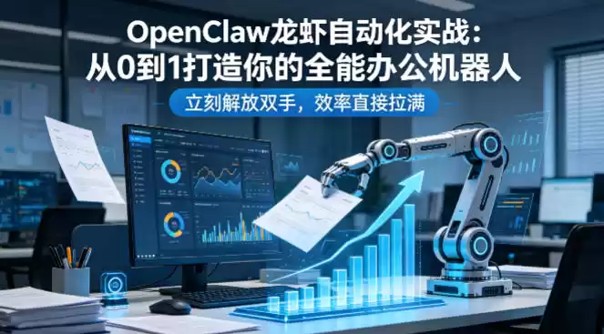 OpenClaw龙虾自动化实战：从0到1打造你的全能办公机器人，立刻解放双手，效率直接拉满-星辰轻创网