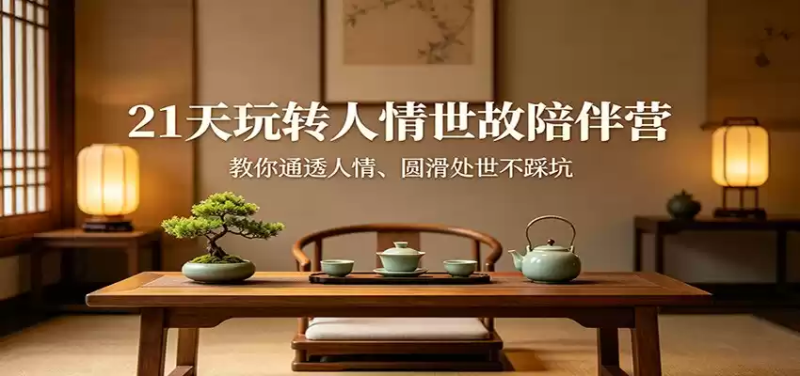 21天玩转人情世故陪伴营：教你通透人情、圆滑处世不踩坑-星辰轻创网