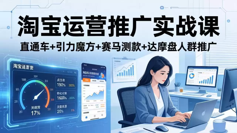 淘宝运营推广实战课(更新26年4月-星辰轻创网