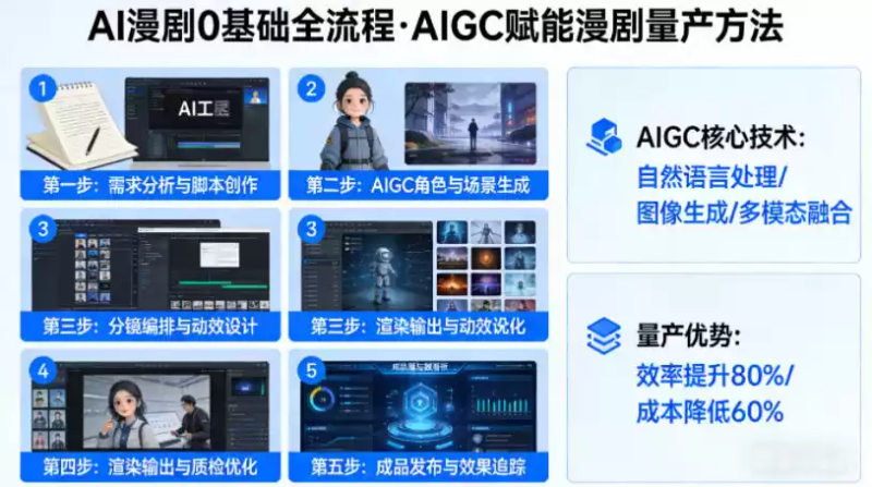 AI漫剧0基础全流程，快速掌握AIGC赋能的漫剧量产方法-星辰轻创网