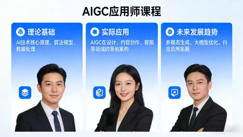 AIGC应用师课程，覆盖了AI技术的理论基础、实际应用、以及未来发展趋势(更新)-星辰轻创网